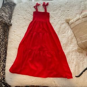 Red sundress